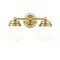 Z-Lite Vaughn Vanity, 2-Light, 7.75 In.W x 15.5 In.L x 9.5 In.H, Luxe Gold/Matte Opal 735-2V-LG - alternate 6
